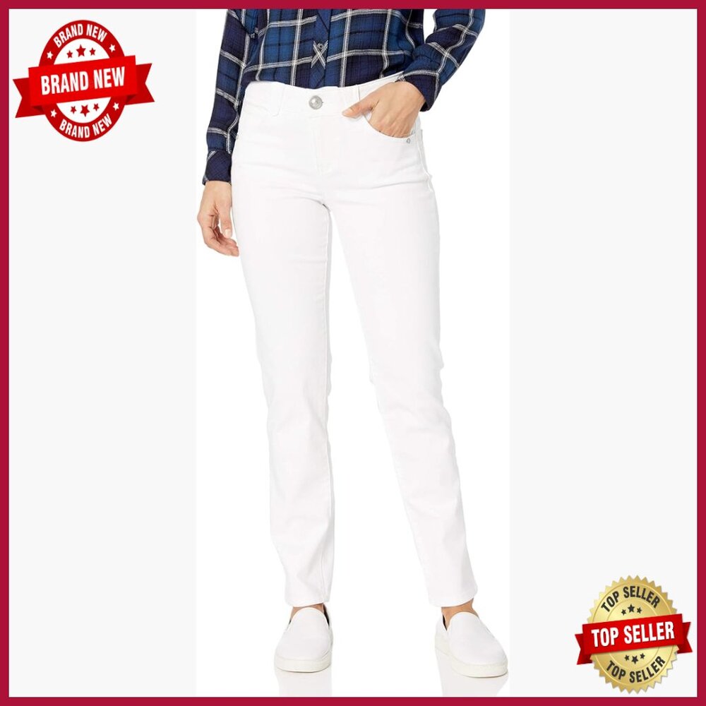 Plus Size Straight Leg Jeans With Ab Solution Slimming Panels